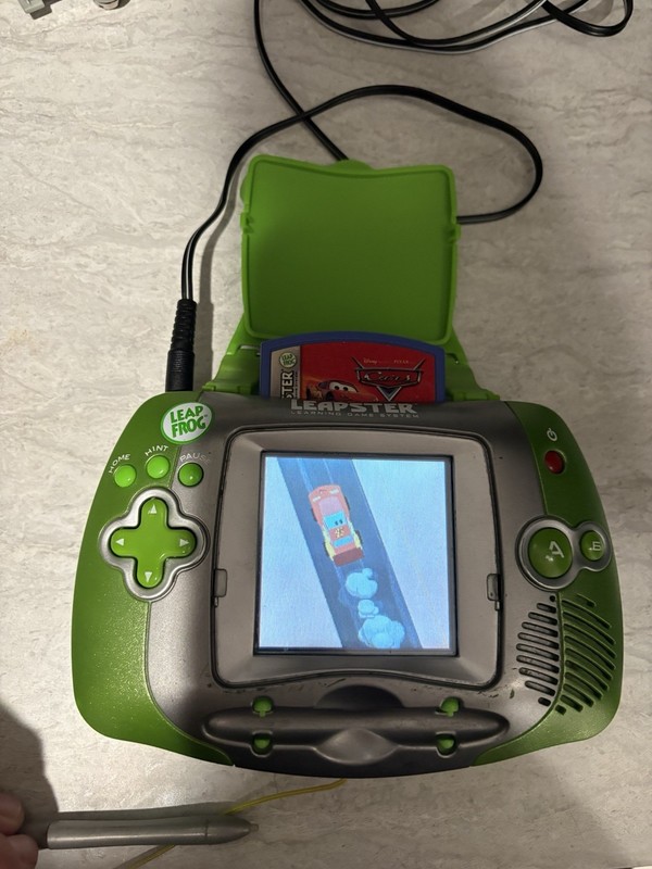 LeapFrog Leapster L-Max Bundle - Backpack, 5 Games, 9V Adapter - READ DESC! gallery