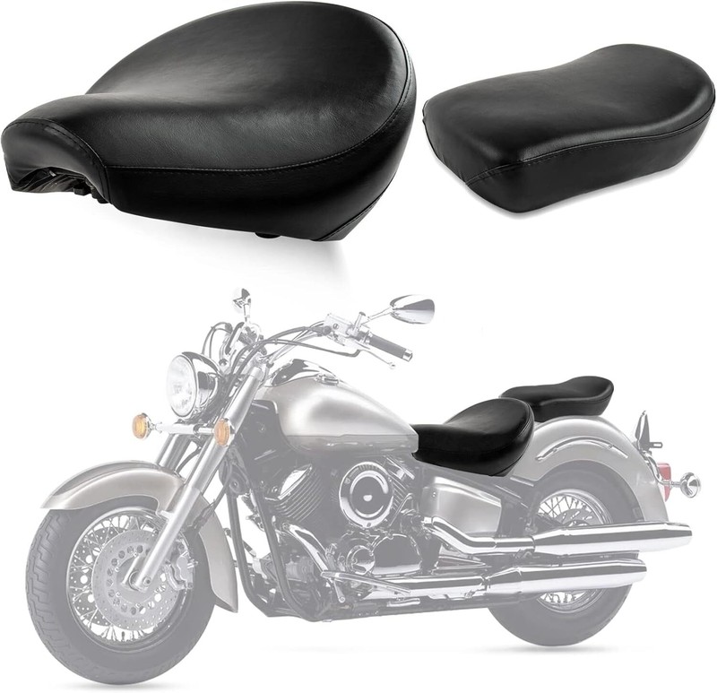 psler Front Rider Driver Rear Passenger Seat Pillion Cushion for XVS V-Star