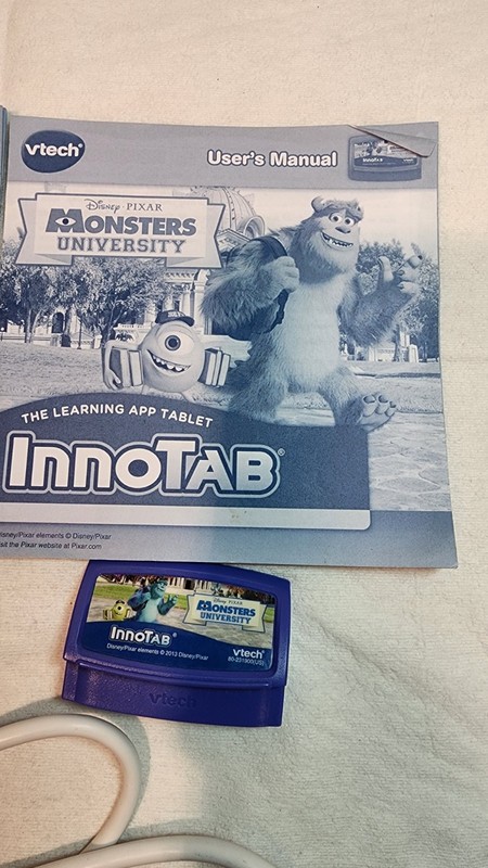 Lot Of 2 Vtech Innotab Games Toy Story and Monsters University, Untested, Cable gallery