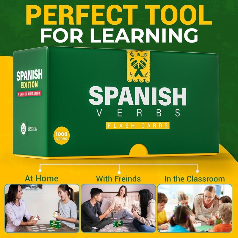 Spanish Verb Conjugation Flash Cards - 1,000 Verbs, 9 Tenses gallery