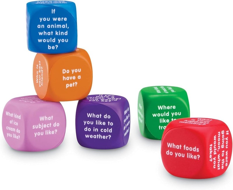 Versatile Conversation Cubes - Fun Foam Tools for Speech Therapy & Classrooms gallery