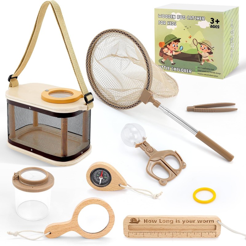 Outdoor Explorer Bug Catcher Kit for Kids - Nature Discovery Set with Net, Habit gallery