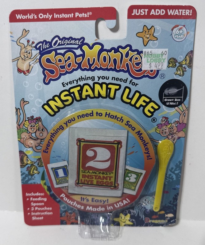 Sea Monkeys Original Instant Life Starter Pack Amazing Live Kid Toys Science