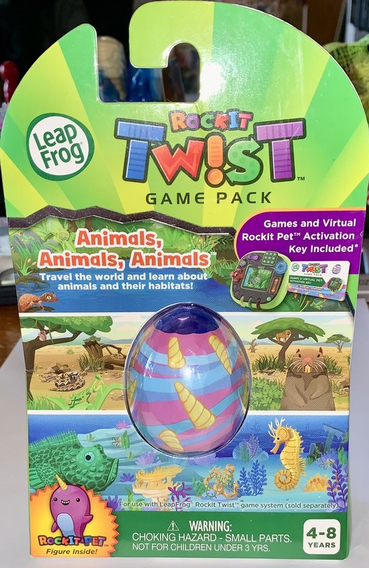 LeapFrog RockIt Twist Game Pack Animals Animals Animals Pet Figure Inside ~ NEW