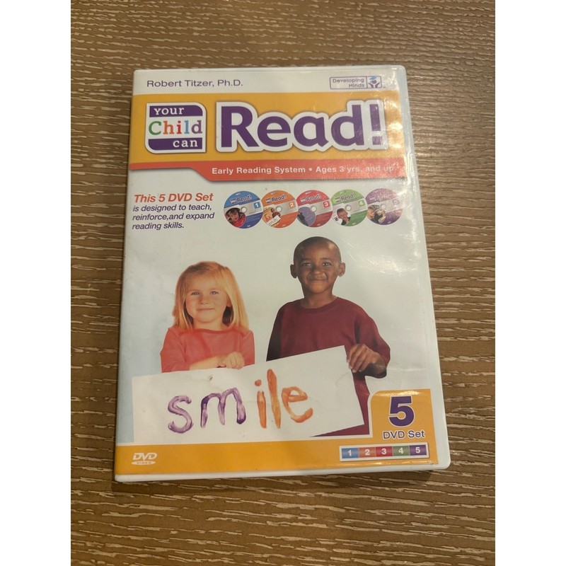 Your Child Can Read DVD Set 1-5 Robert Titzer Early Reading System Kids