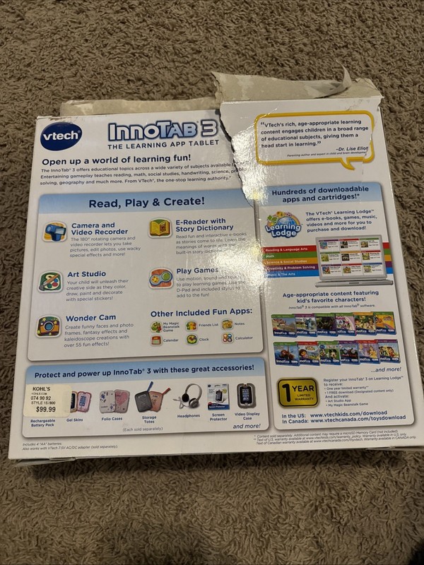 VTech Innotab 3 For Parts Or Repair gallery