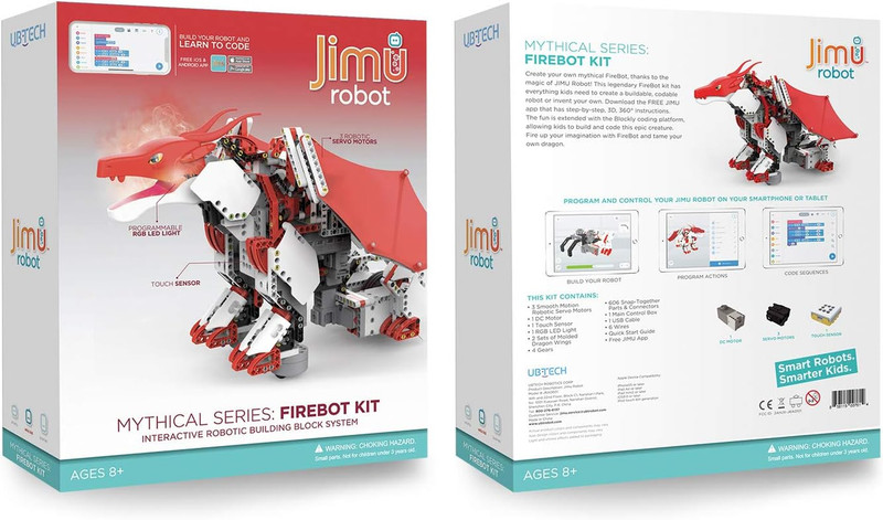 Mythical Series: Firebot Kit/App-Enabled Building & Coding STEM Robot Kit (606 P gallery