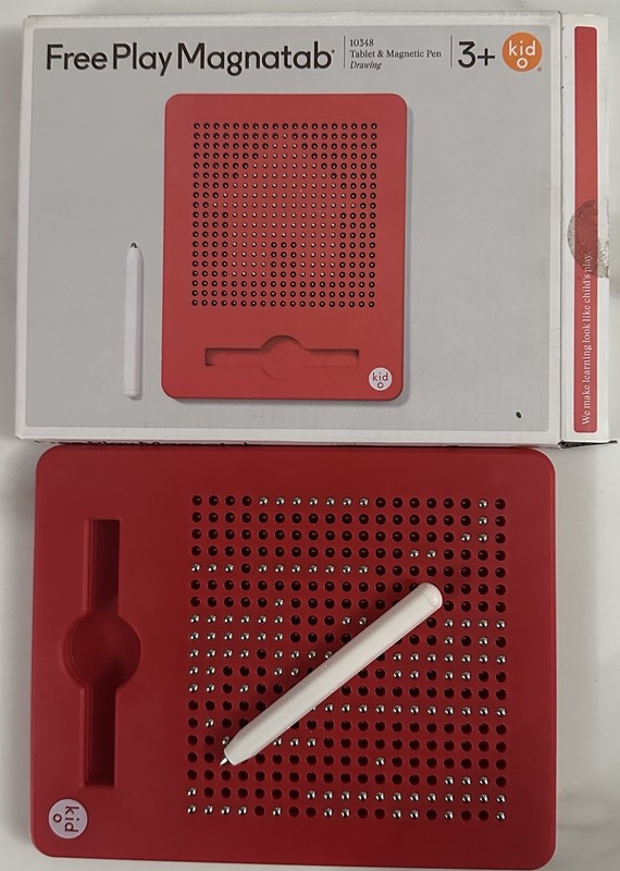 Red The Original Free Draw Magnatab Tablet & Magnetic Pen PlayMonster Kids 3+