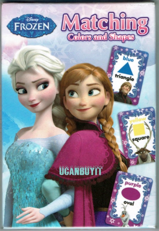 Brand New! Disney FROZEN Preschool Matching Colors & Shapes Flash Cards Ages 3+