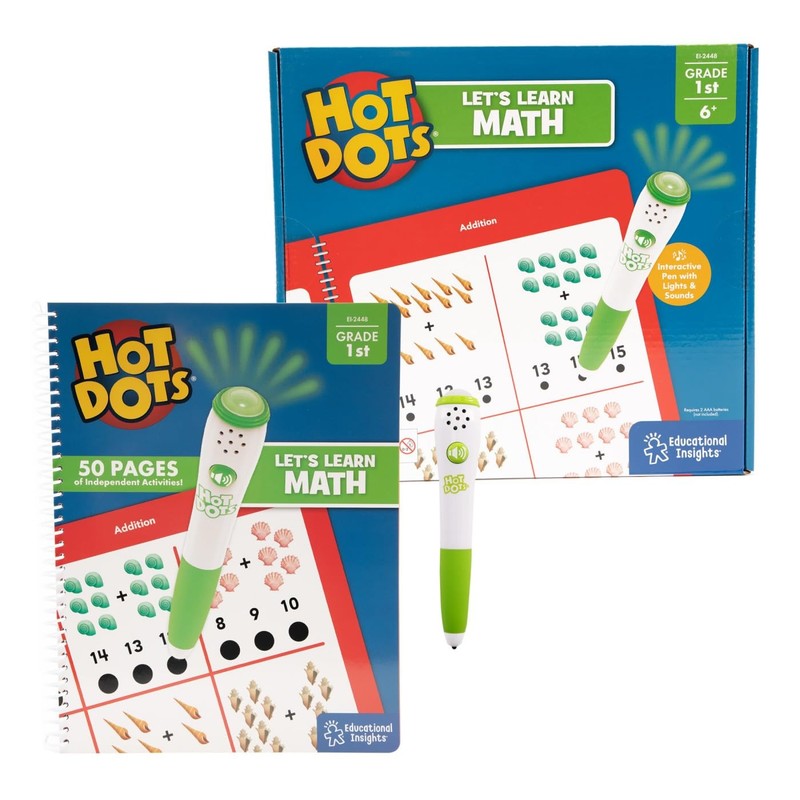 Educational Insights Hot Dots Let’s Learn 1st Grade One Size, Multicolor