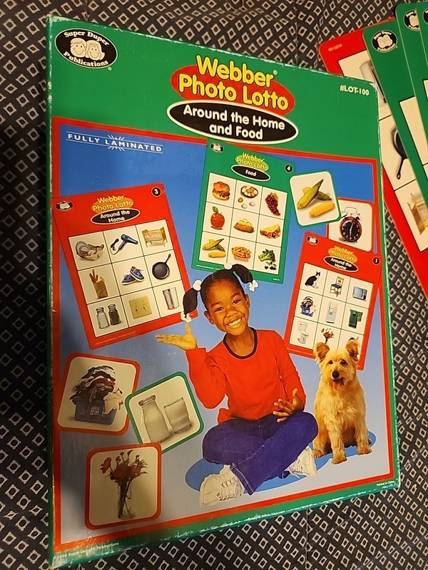 Super Duper Webber Around The.home And Food Photo Lotto At School Speech Therapy