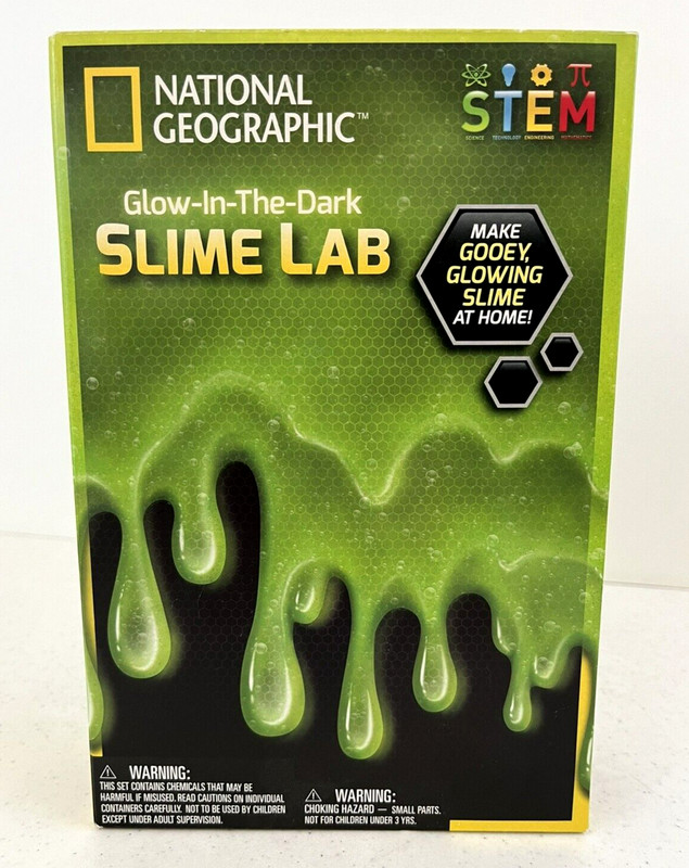 National Geographic – STEM ~ Glow In The Dark Slime Lab Kit ~ Hobby ~ New