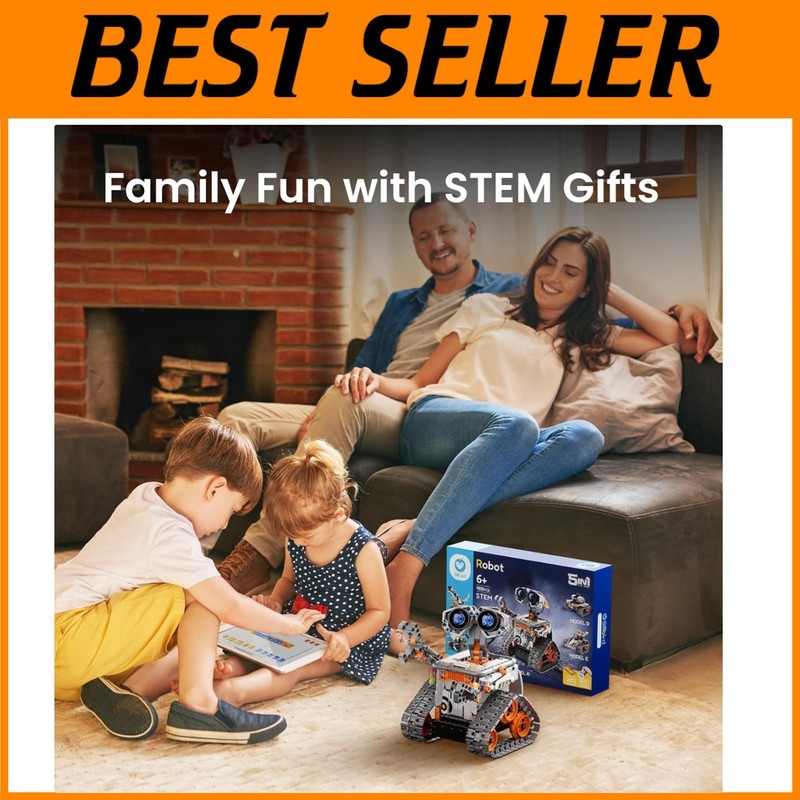 Interactive Robotics Toy for Boys – Buildable 5-in-1 Models