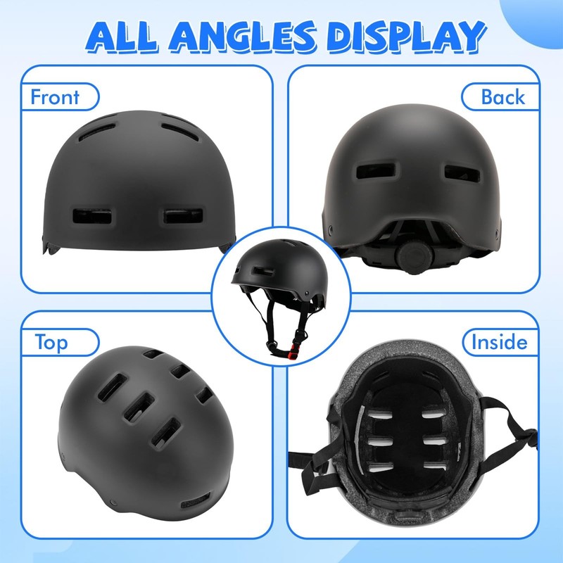 Adjustable Kids Bike Helmet for Boys Girls Youth, Kids Protective Helmets for... gallery