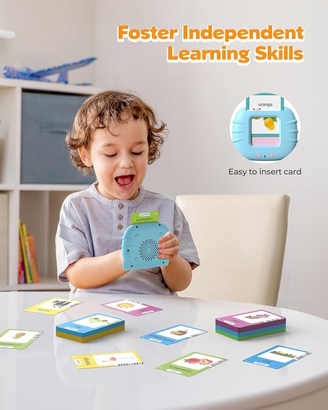 510 Words Talking Flash Cards Toddler Learning Toy Speech Therapy Montessori gallery