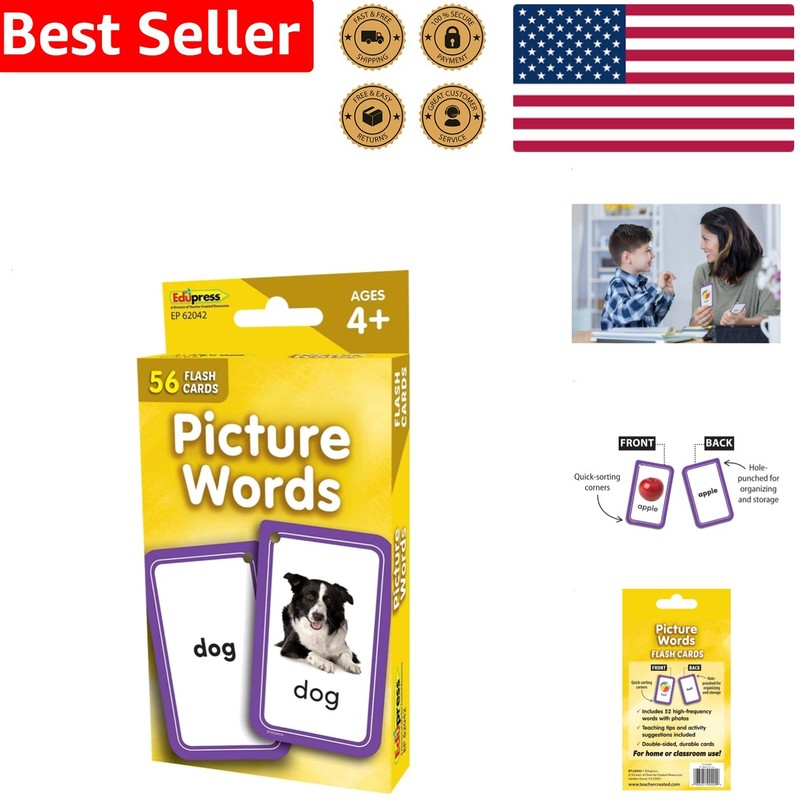 Flash Cards Picture Words Early Language Learning Educational Elementary Scho…