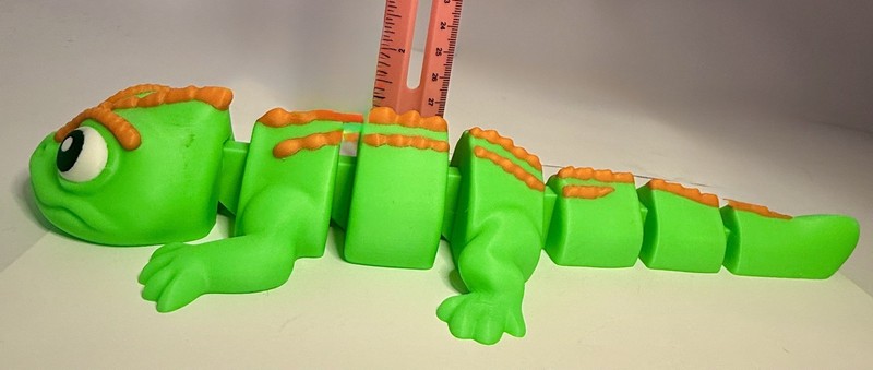 Large 3D Printed Articulated Lizard – Flexible Toy Figurine - 12 Inches gallery