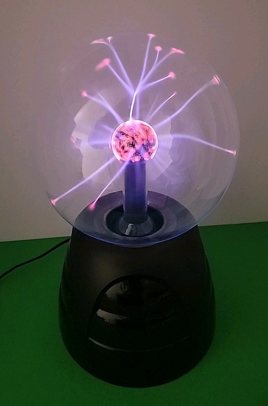 Spencers 8″ Plasma Ball Touch Sensitive Globe Light Lamp Sphere & Power Supply