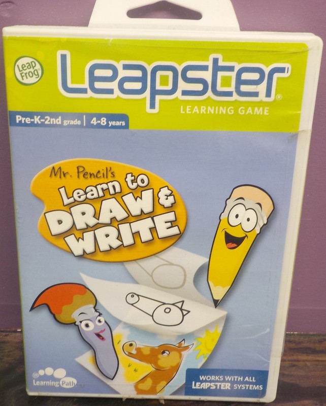 Leap Frog Leapster Mr Pencil’s Learn To Draw & Write 4-8 Years NEW