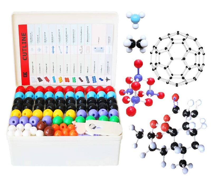 LINKTOR Chemistry Molecular Model Kit 444 Pieces Student or Teacher Set for O...