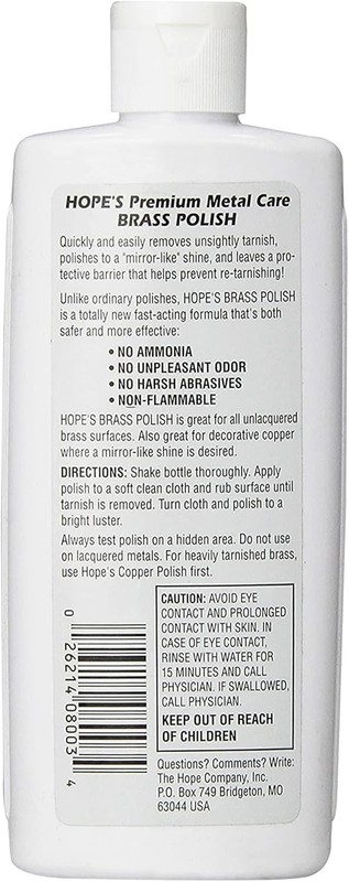 Brass Polish and Cleaner - Protective Tarnish Remover - Great Brass, Copper, ... gallery