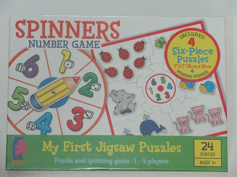 Spinners Number Game/Puzzle – By Ceaco Kids – Brand New Sealed