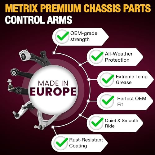 Metrix Front Lower Control Arm Left Right w Ball Joint Kit Suspension Parts gallery