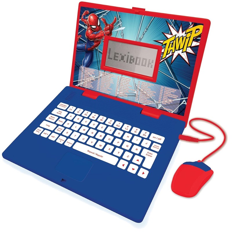 Interactive Spider-Man Laptop – English/Spanish Learning Toy