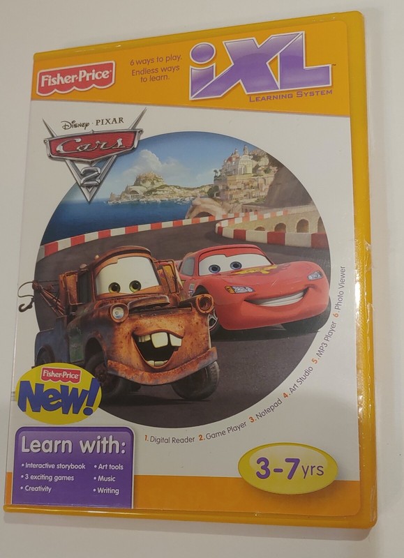 Fisher Price iXL Learning System Game Disney Pixar Cars Very Good Condition