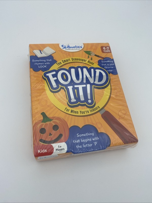 Skillmatics FOUND IT Indoors Scavenger Hunt Card Game Educational NEW Sealed gallery
