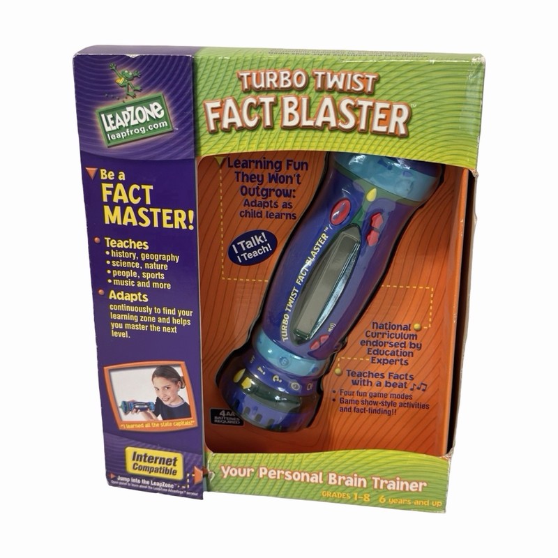 Leap Frog Turbo Twist Fact Blaster Handheld Game LeapZone vintage New in the Box gallery