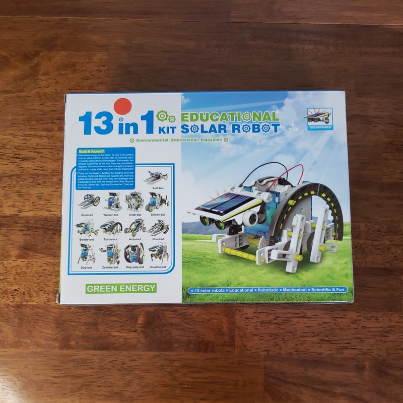 Green Energy 13 In 1 Kit Educational Solar Robot Open Box Contents Sealed 10+