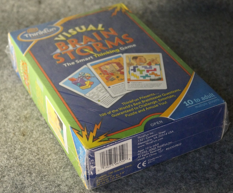 Visual Brain Storms Smart Thinking Game Brainteasers Puzzle Set by ThinkFun NEW gallery