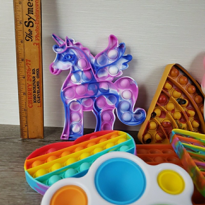 Fidget Toys Poppet Poppit Bundle 20 Unicorn Cupcake Fat Brain Key Chain gallery