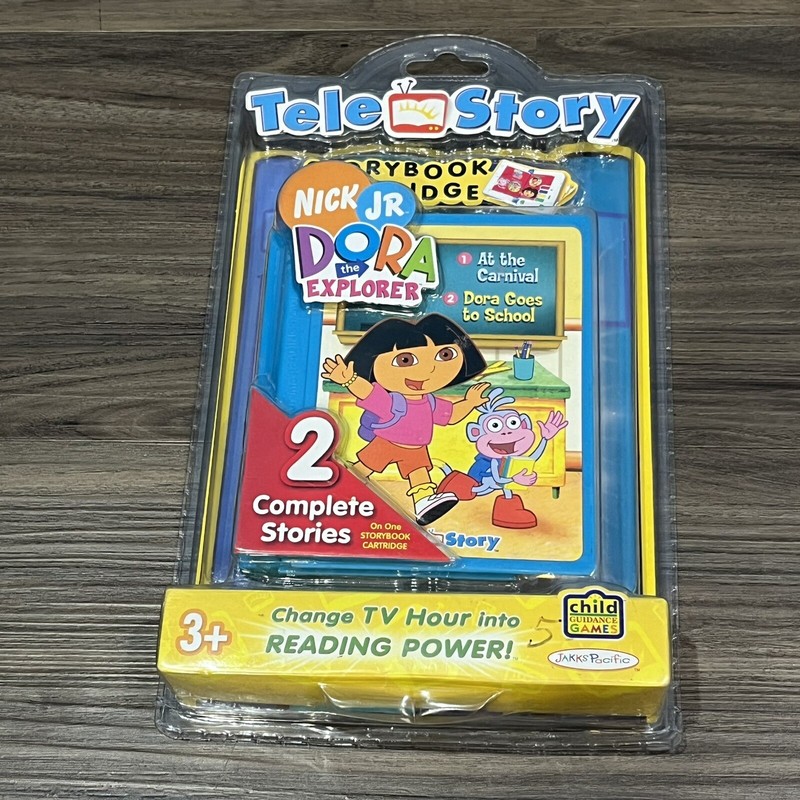 2006 Jakks Pacific TeleStory Nick Jr Dora The Explorer Cartridge Sealed