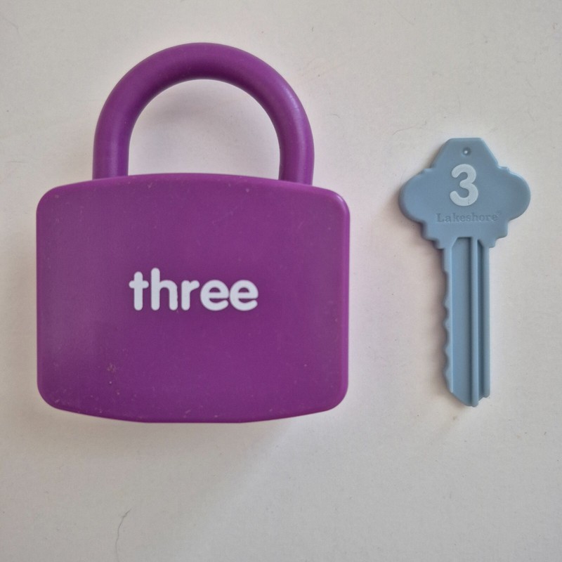 LAKESHORE EDUCATIONAL UNLOCK IT NUMBER MATCH Single LOCKS & KEYS Replacements