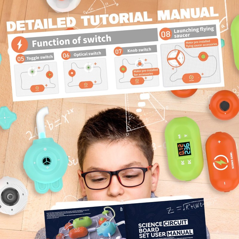 STEM Science Kits for Kids - 420+ Projects, Electronics & Circuit Parts, Ages 3- gallery