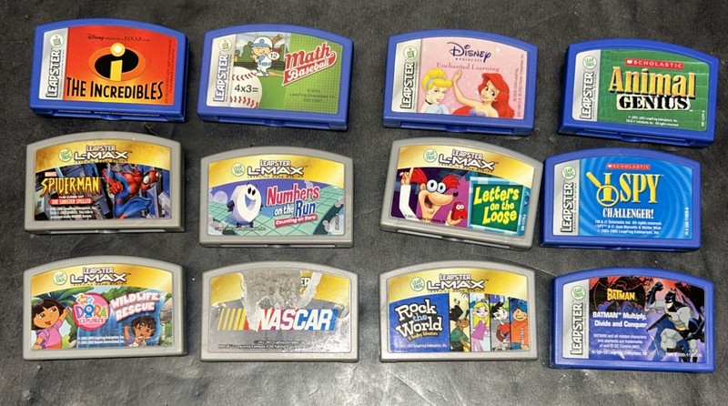 LeapFrog Leapster Explorer Lot of 12 Leap Pad L-Max Learning Games Cartridges