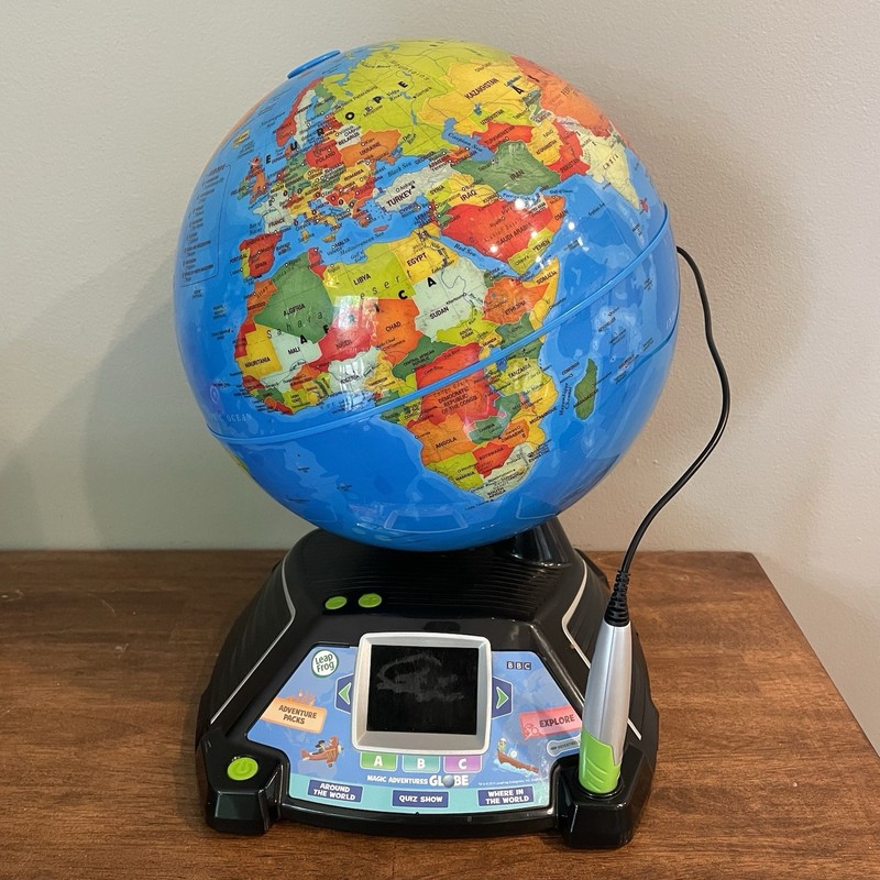 LeapFrog Magic Adventures Globe Educational Toy Interactive Globe Tested WORKS