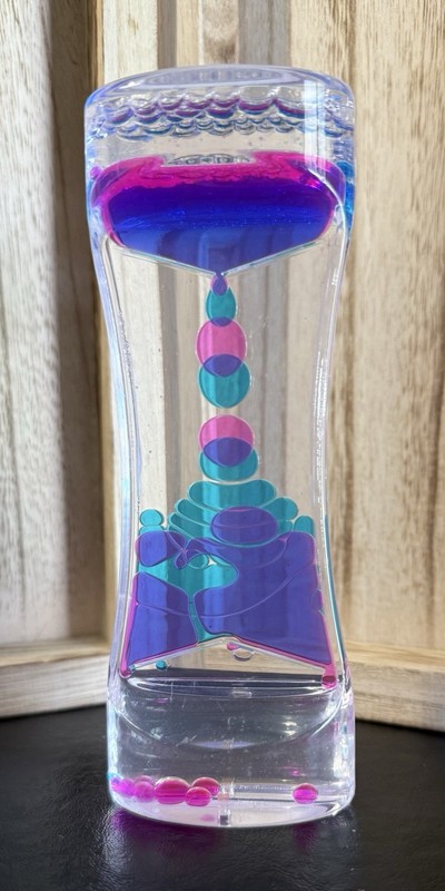 Liquid Motion Bubbler Hourglass (Pink & Blue) – A0099