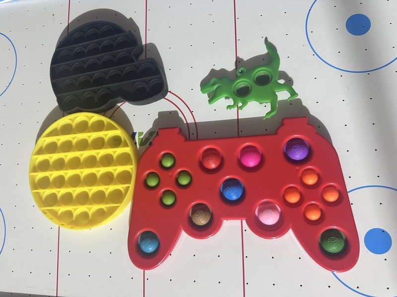 Pop It Fidget Sensory Toy Set – Game Controller, Dinosaur, Circle, Black Shape