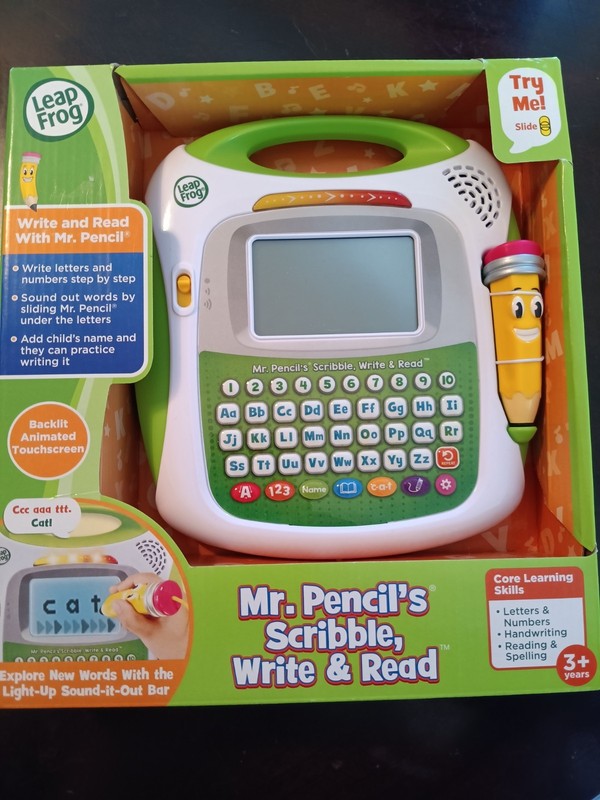 NEW Leapfrog Mr Pencil’S Scribble Write and Read LETTERS NUMBERS SPELLING Green