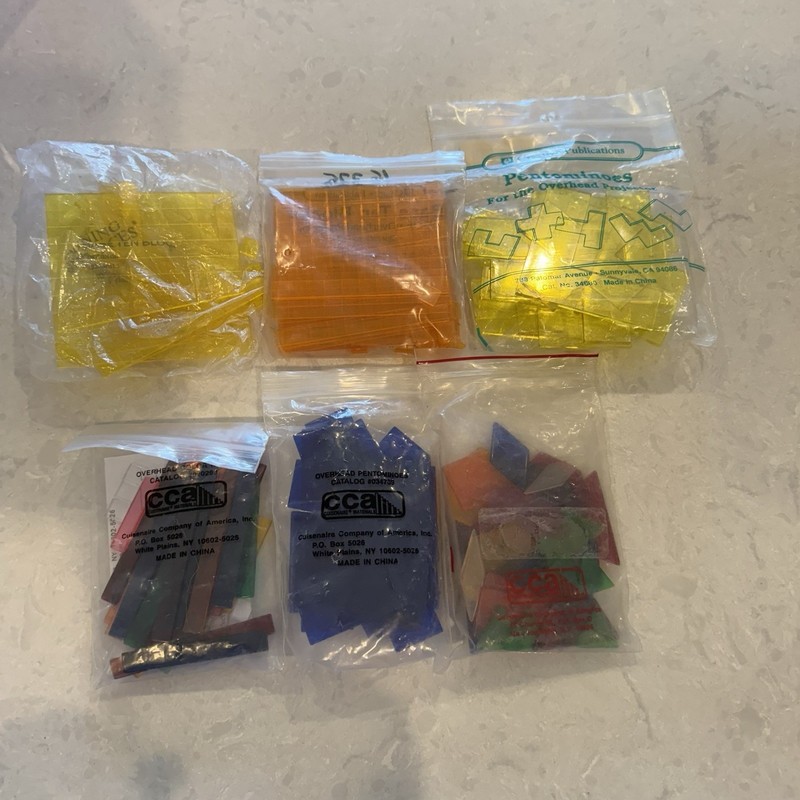 CCA Cuisenaire Materials Overhead Tiles – Color Squares Catalog Misc.