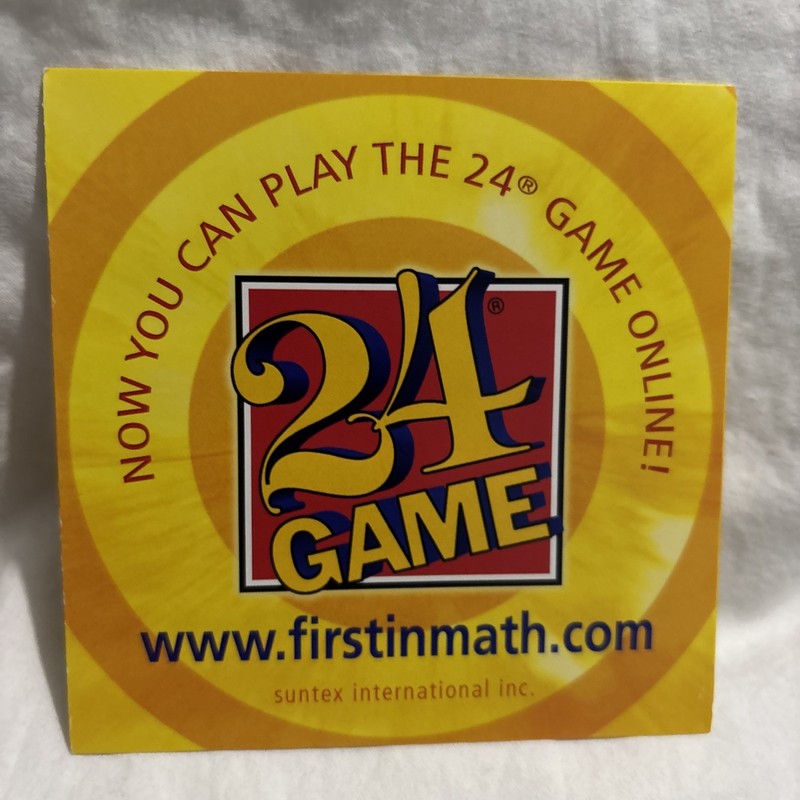 24 Game 96-Card Deck: Integers Math Card Game-192 Combinations Homeschool gallery
