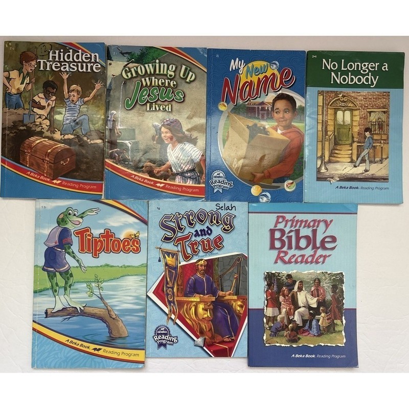 Lot of 7 Abeka Readers First Second (1st, 2nd) Grade Books Christian Homeschool