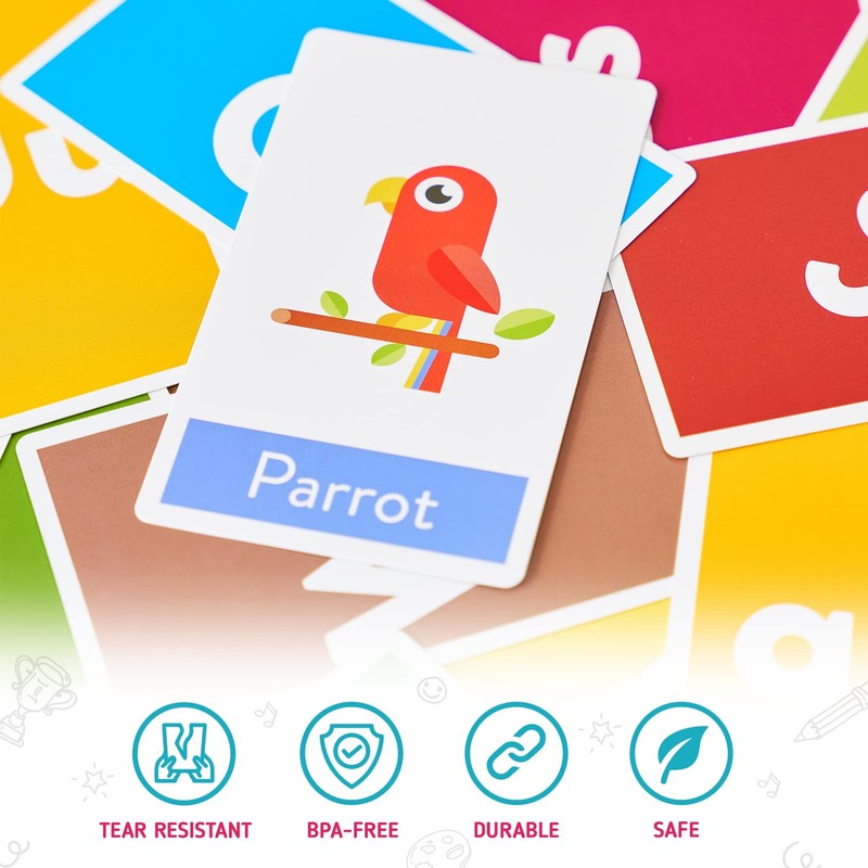 Toddler Flash Cards, Set of 58 Alphabet, Letters, Colors, Shapes, and Numbers... gallery