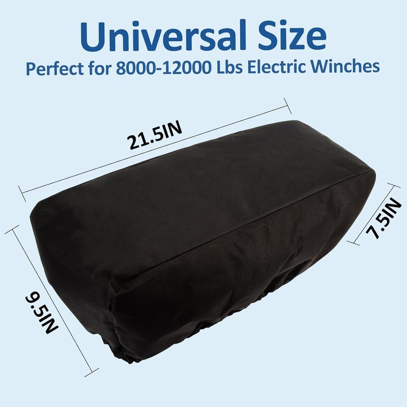 Winch Cover - Heavy Duty Winch Cover Waterproof Dust-Proof Trailer Winch Cover gallery
