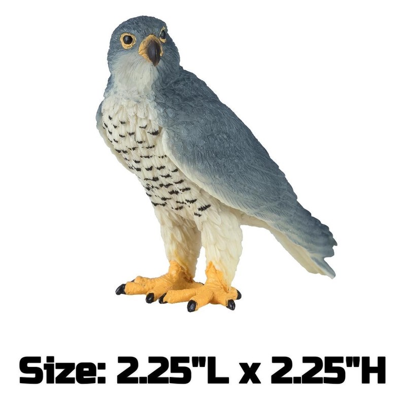 Peregrine Falcon Figurine - Small Hand Painted Wildlife & Bird Toy Figure - Mojo gallery