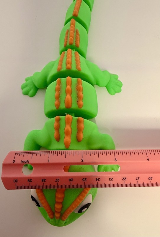 Large 3D Printed Articulated Lizard – Flexible Toy Figurine - 12 Inches gallery