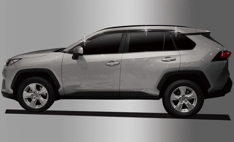 AUTOCLOVER Tape-On Rain Guards Window Visors 6 Pcs Set for Toyota Rav4 2019 2020 gallery